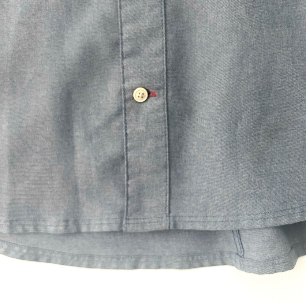 Western Rise Button Down Shirt Blouse Top Tech Travel Gorpcore Gray Size Medium - Picture 5 of 15